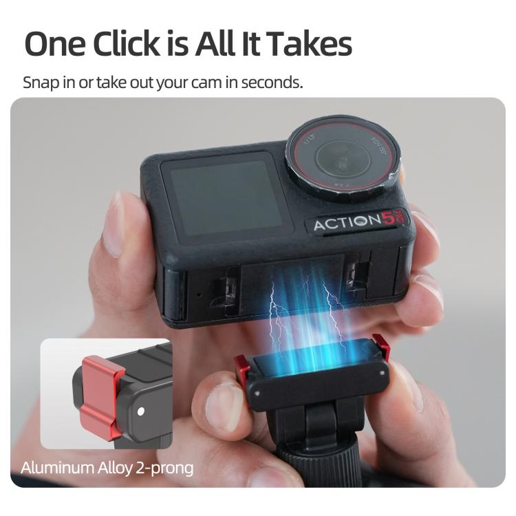 Sunnylife Magnetic Flexible Adhesive Helmet Mount Base Quick-Release Action Camera Holder For DJI Osmo 360 / Action 5 Pro / 4 / 3 / 2, For DJI Osmo 360 / Action 5 Pro / 4 / 3 / 2