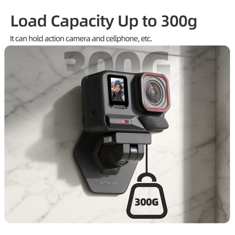 Sunnylife Magnetic Flexible Adhesive Helmet Mount Base Quick-Release Action Camera Holder For Insta360 X4 Air / X5 / Ace / Ace Pro 2 / 1, For Insta360 X4 Air / X5 / Ace / Ace Pro 2 / 1