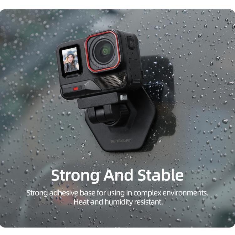 Sunnylife Magnetic Flexible Adhesive Helmet Mount Base Quick-Release Action Camera Holder For Insta360 X4 Air / X5 / Ace / Ace Pro 2 / 1, For Insta360 X4 Air / X5 / Ace / Ace Pro 2 / 1