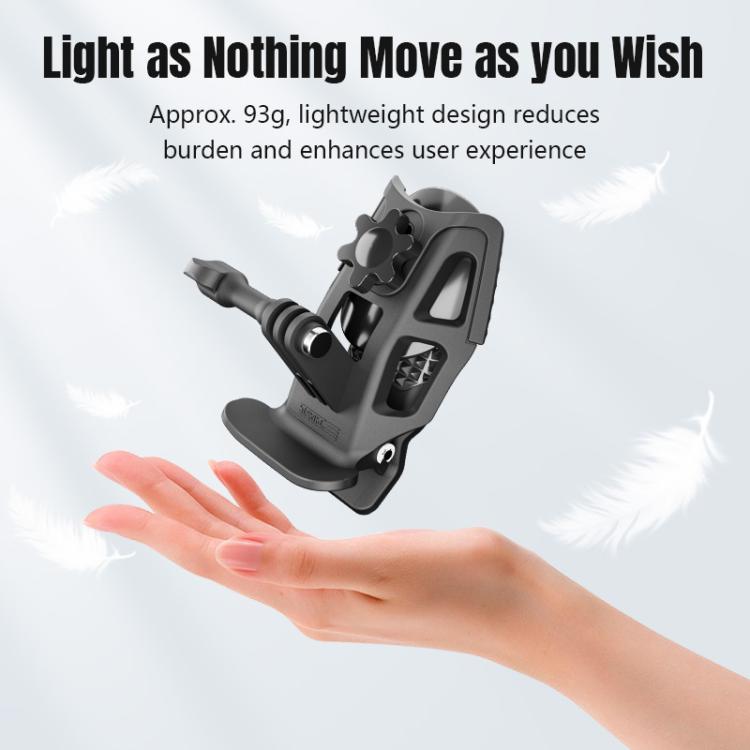 STARTRC Helmet Chin Mount Clip For GoPro, Insta360, DJI and Other Action Cameras, Helmet Chin Clip