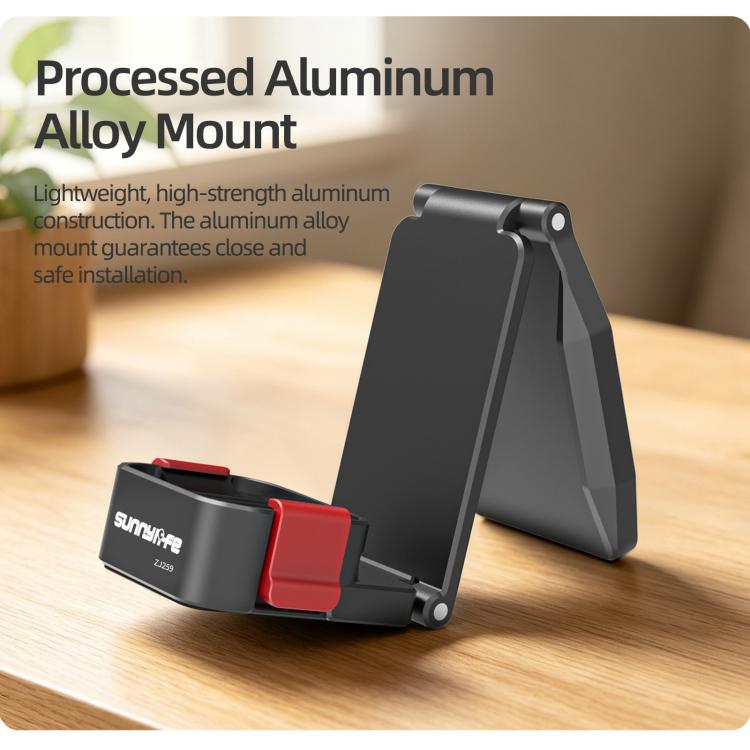 For DJI Osmo Pocket 4P / 4 / 3 Sunnylife Metal Quick-Release Magnetic Mount Tabletop Base Bracket Angles Adjustable Stand, OP4-ZJ259