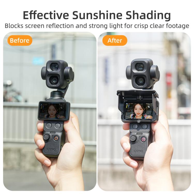 Sunnylife Screen Sun Hood Guard Screen Monitor Cover Protector For DJI Osmo Pocket 4P / 4 / 3