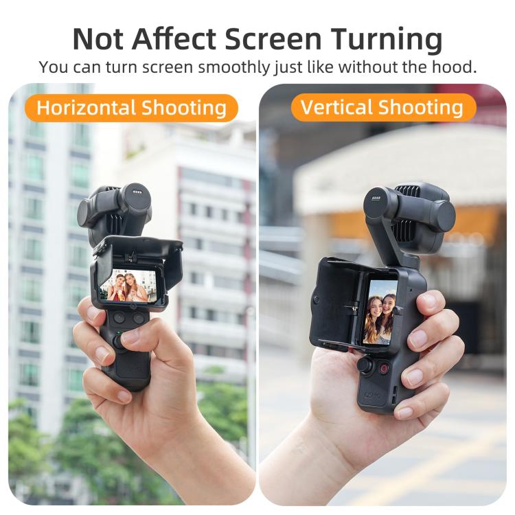 Sunnylife Screen Sun Hood Guard Screen Monitor Cover Protector For DJI Osmo Pocket 4P / 4 / 3