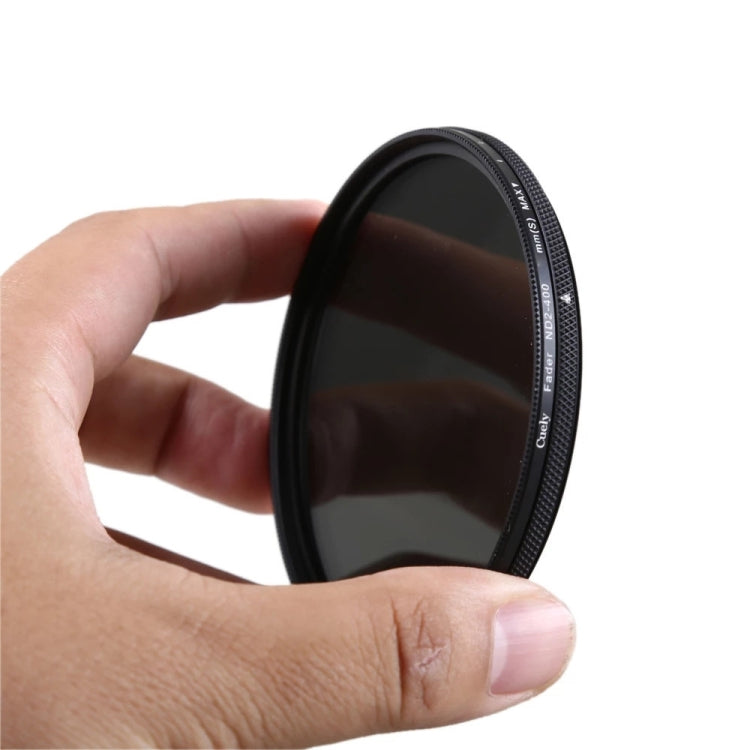 ND2-400 ND2 to ND400 ND Filter Lens Neutral Density Adjustable Variable Filter, Cuely 40.5mm, Cuely 49mm, Cuely 52mm, Cuely 55mm, Cuely 58mm, Cuely 62mm, Cuely 67mm, Cuely 72mm, Cuely 77mm, Cuely 82mm
