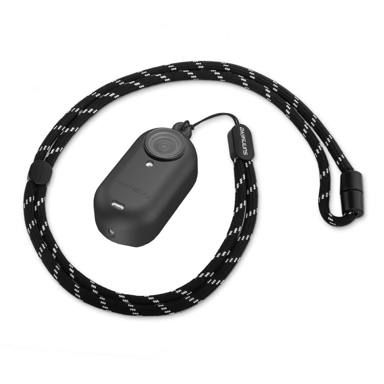 Sunnylife IST-BHT594 Camera Body Silicone Case with Lens Cap & Neck Strap, For Insta360 Go 3