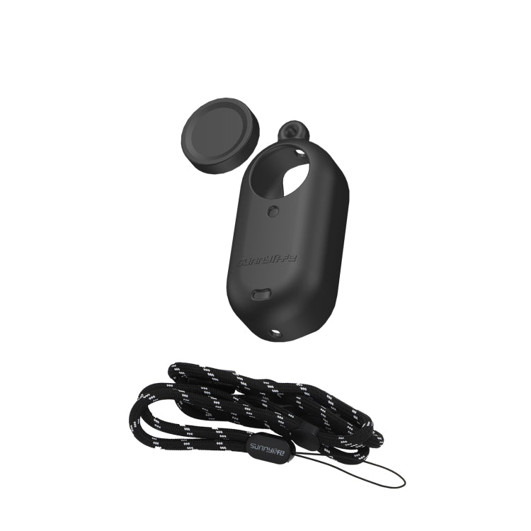 Sunnylife IST-BHT594 Camera Body Silicone Case with Lens Cap & Neck Strap, For Insta360 Go 3