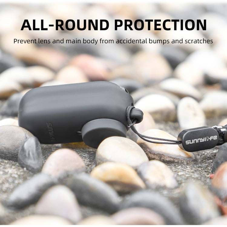 Sunnylife IST-BHT594 Camera Body Silicone Case with Lens Cap & Neck Strap, For Insta360 Go 3