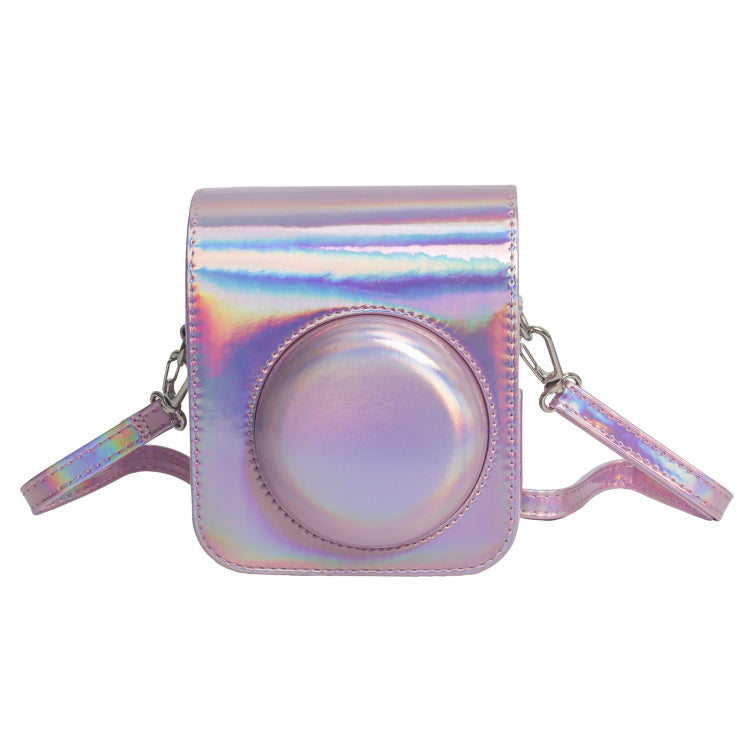 Laser Full Body Leather Case Camera Bag with Strap, For FUJIFILM instax mini 12