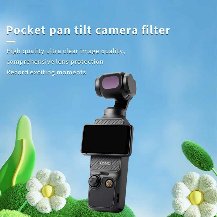 For DJI OSMO Pocket 3 JSR ZB Series Camera Lens Filter, Streak Drawing Blue, Streak Drawing Gold