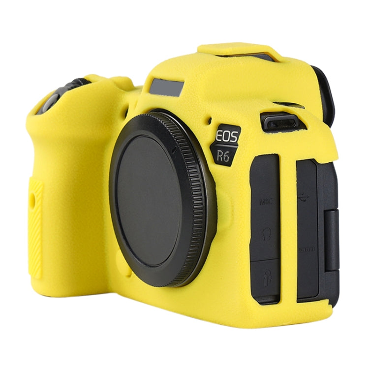 Litchi Texture Soft Silicone Protective Case, For Canon EOS R6 Mark II