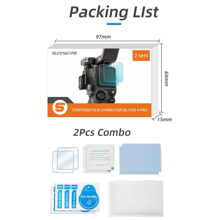 Sunnylife 2pcs Screen Explosion proof Tempered Glass Film