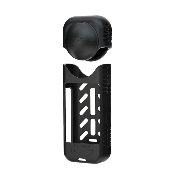 For Insta360 X4 / X5 Sunnylife Silicone Shockproof Case, Lens Cover, Lens Body Cover Kit