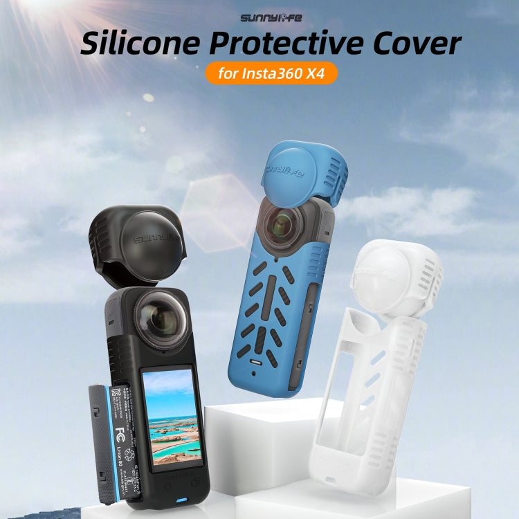 For Insta360 X4 / X5 Sunnylife Silicone Shockproof Case