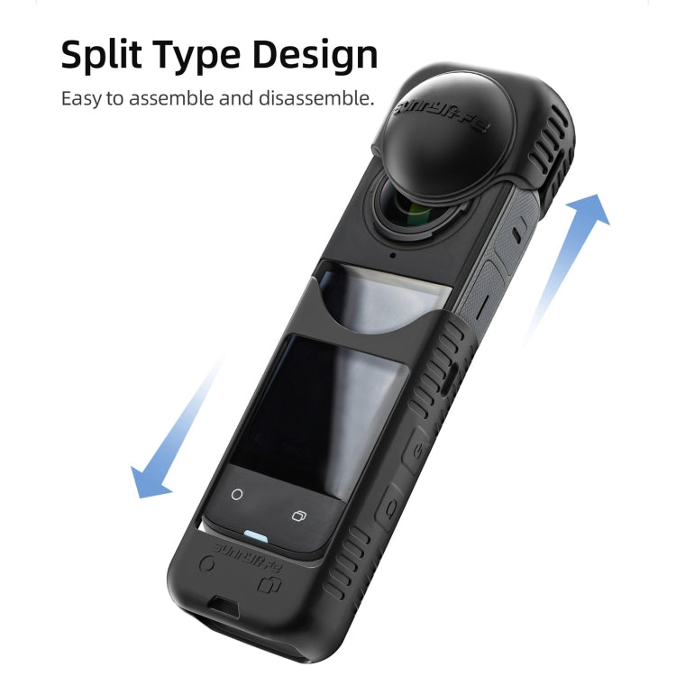 For Insta360 X4 / X5 Sunnylife Silicone Shockproof Case