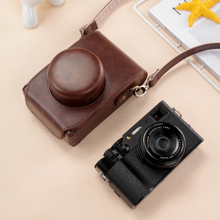 Full Body Leather Camera Case Bag with Strap, For FUJIFILM X100VI