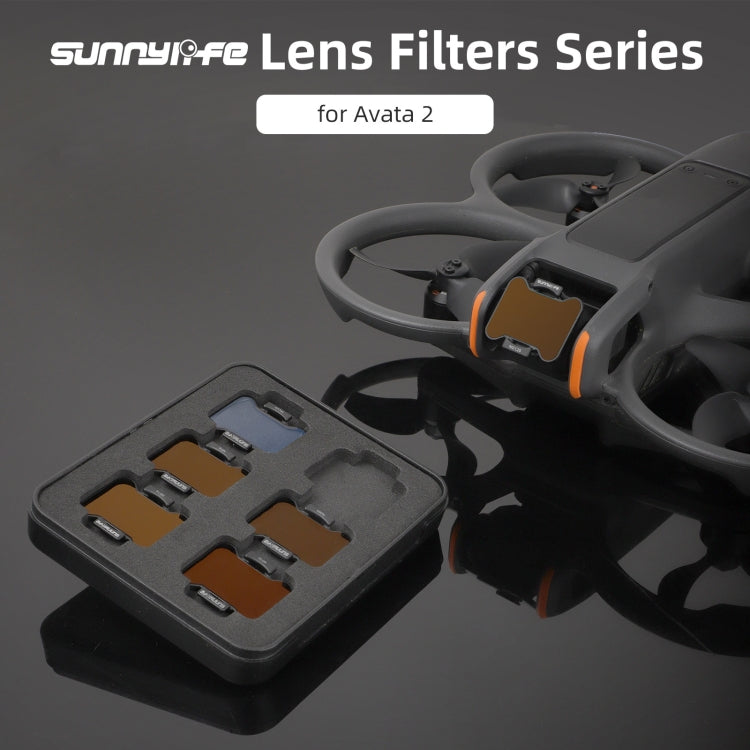 For DJI Avata 2 Sunnylife Camera Lens Filter, MCUV, ND8, ND16, ND32, ND64, ND128, 4 in 1 ND8/16/32/64, 5 in 1 ND8/16/32/64/128, 4 in 1 MCUV ND8/16/32, 6 in 1 MCUV ND8/16/32/64/128