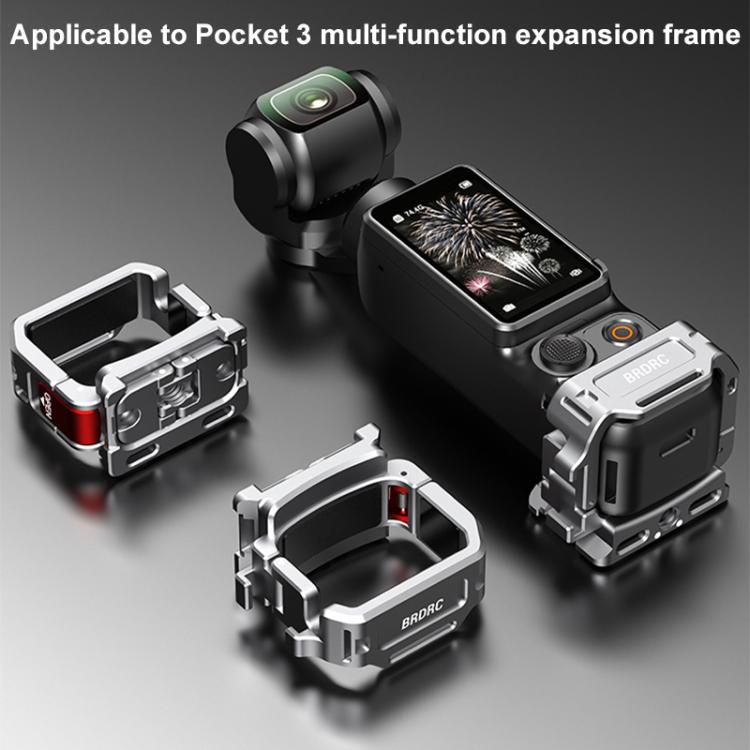 BRDRC Quick Assembly Multi-function Cold Shoe Extension Mount, For DJI Osmo Pocket 3