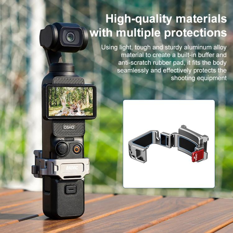 BRDRC Quick Assembly Multi-function Cold Shoe Extension Mount, For DJI Osmo Pocket 3