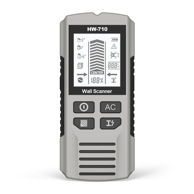 HW-710 5-in-1 Wall Scanner Metal Detector Stud Finder Measuring Instrument