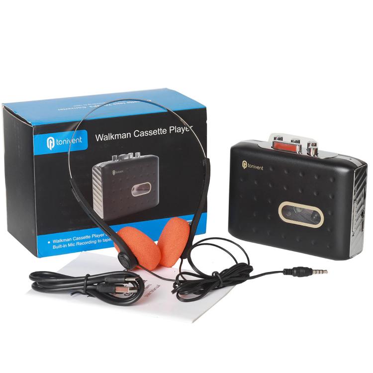 Tonivent TON771 Portable Recorder Tape Converter USB Cassette to MP3 Player, TON771