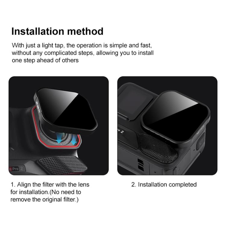 For Insta360 Ace Pro 2 Camera Lens Filter, CPL, ND8, ND16, ND32, ND64