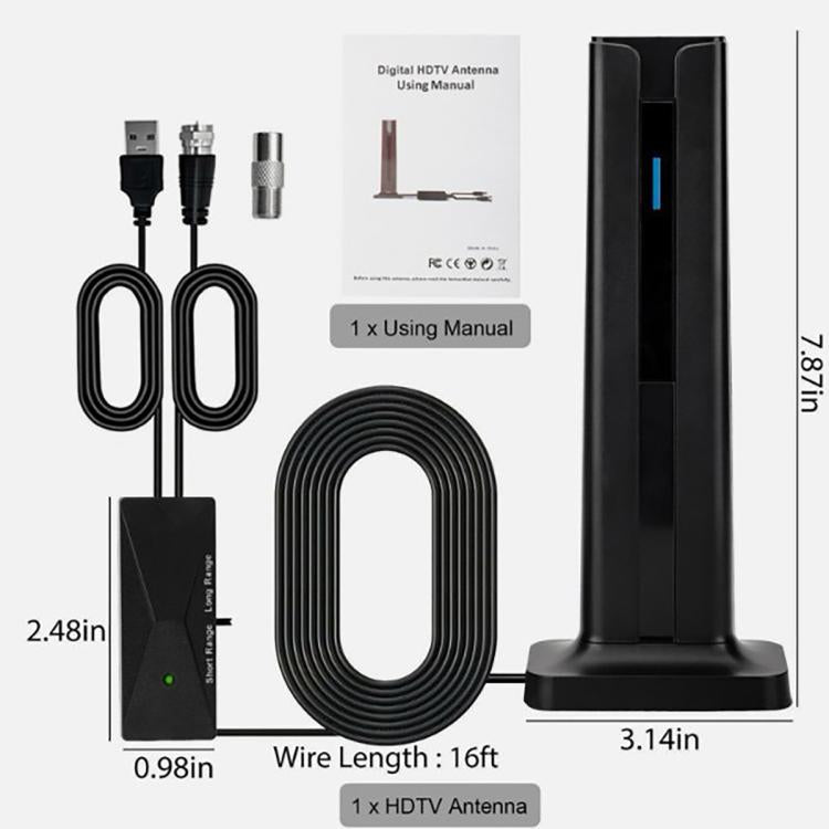 4K HD Digital TV Antenna ATSC Terrestrial Wave Antenna Receiver