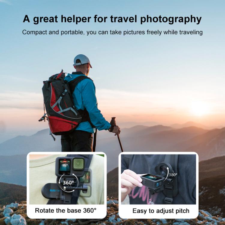 RUIGPRO Magnetic Backpack Clip Mount for Phone & Camera