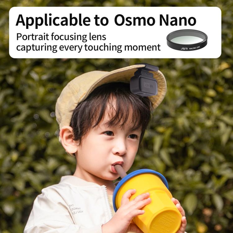For DJI Osmo Nano 10X Macro Lens Filter, Single Filter, Macro + Mini Tripod