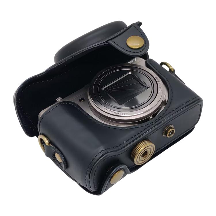 Retro Leather Full Body Camera Cover Bag with Strap, For Sony DSC-HX30 / HX50 / HX60
