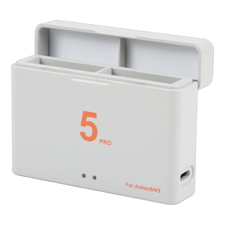 CH-ACTION5-02 For DJI OSMO Action 5 Pro Dual Batteries Charging Box Fast Charge Hub