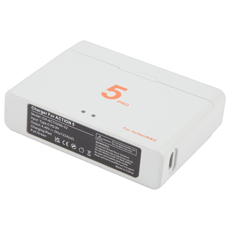 CH-ACTION5-02 For DJI OSMO Action 5 Pro Dual Batteries Charging Box Fast Charge Hub