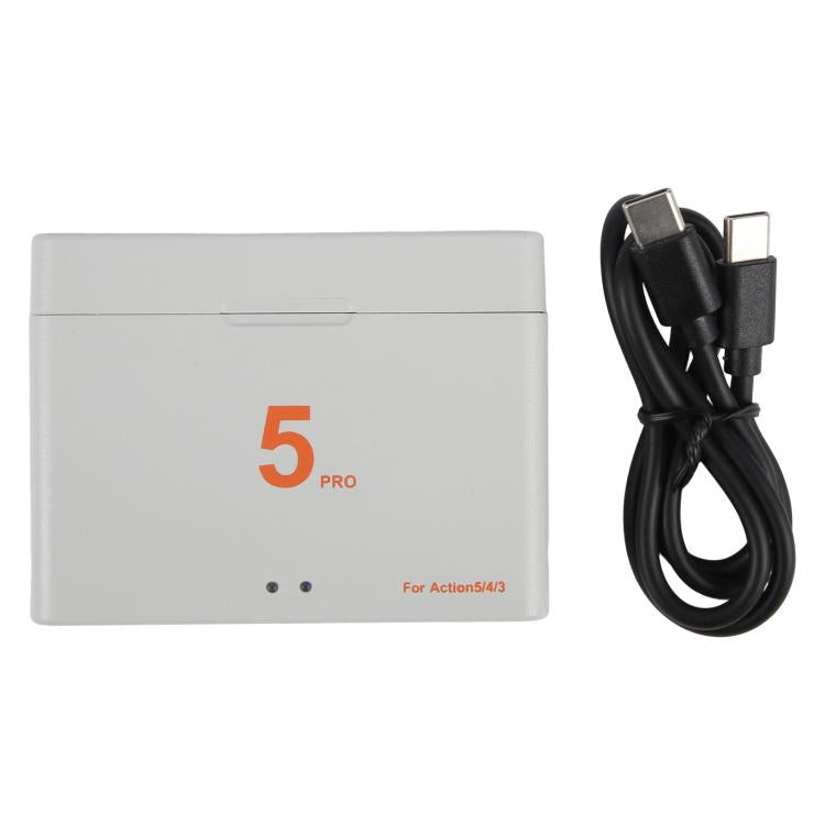 CH-ACTION5-02 For DJI OSMO Action 5 Pro Dual Batteries Charging Box Fast Charge Hub