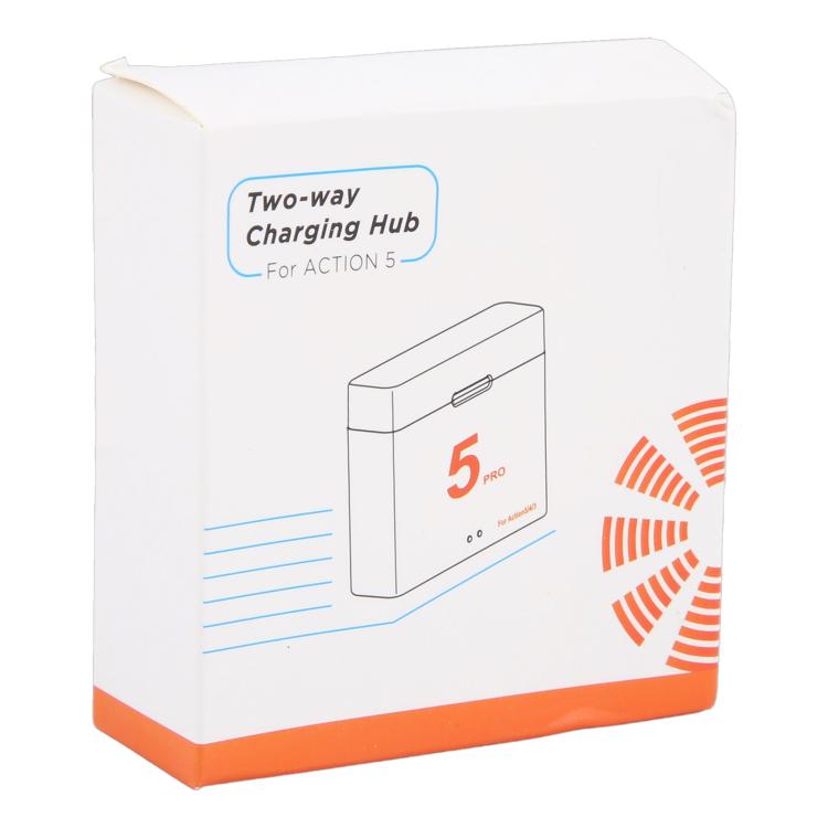 CH-ACTION5-02 For DJI OSMO Action 5 Pro Dual Batteries Charging Box Fast Charge Hub