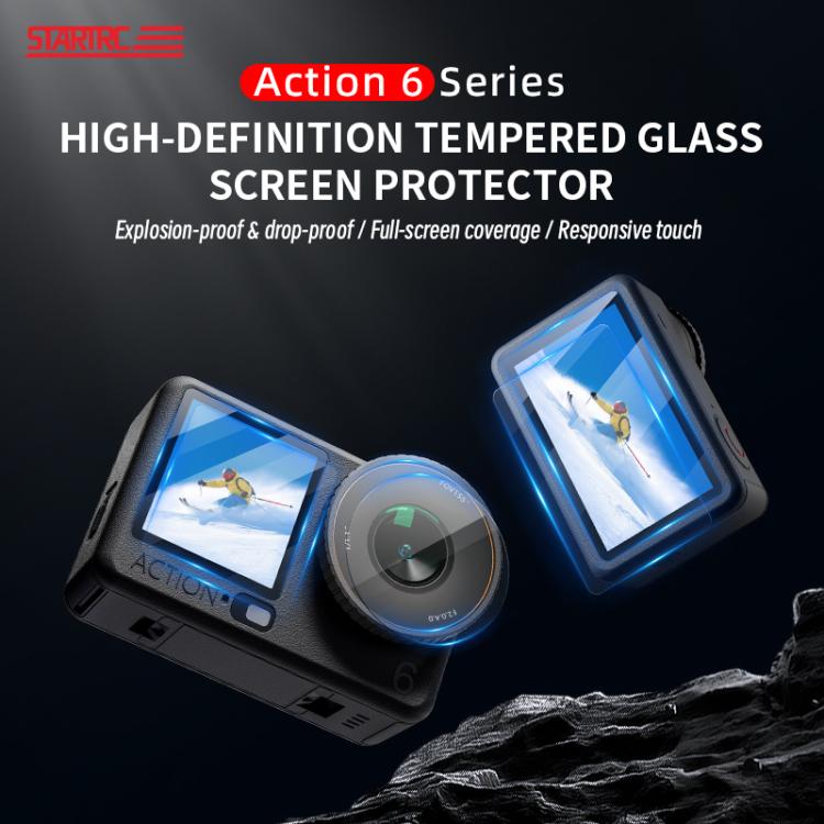 STARTRC 3 in 1 Lens Protector Front and Rear Screen Tempered Glass Films