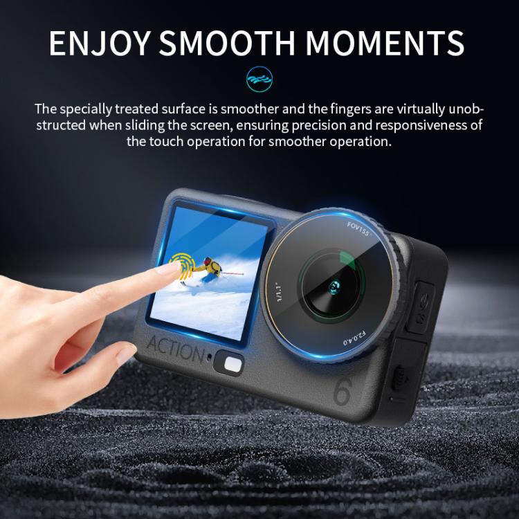 STARTRC 3 in 1 Lens Protector Front and Rear Screen Tempered Glass Films