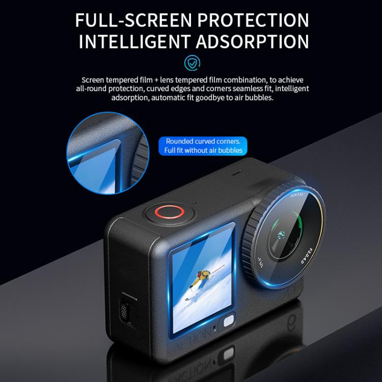 STARTRC 3 in 1 Lens Protector Front and Rear Screen Tempered Glass Films