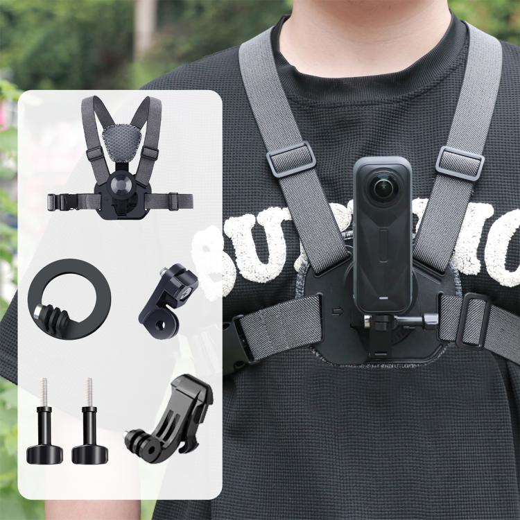 Vest-style Photography Chest Strap Body Mount Belt with Mount & Screw