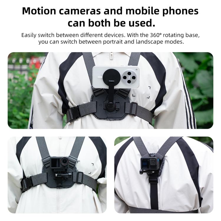 Vest-style Photography Chest Strap Body Mount Belt with Mount & Screw
