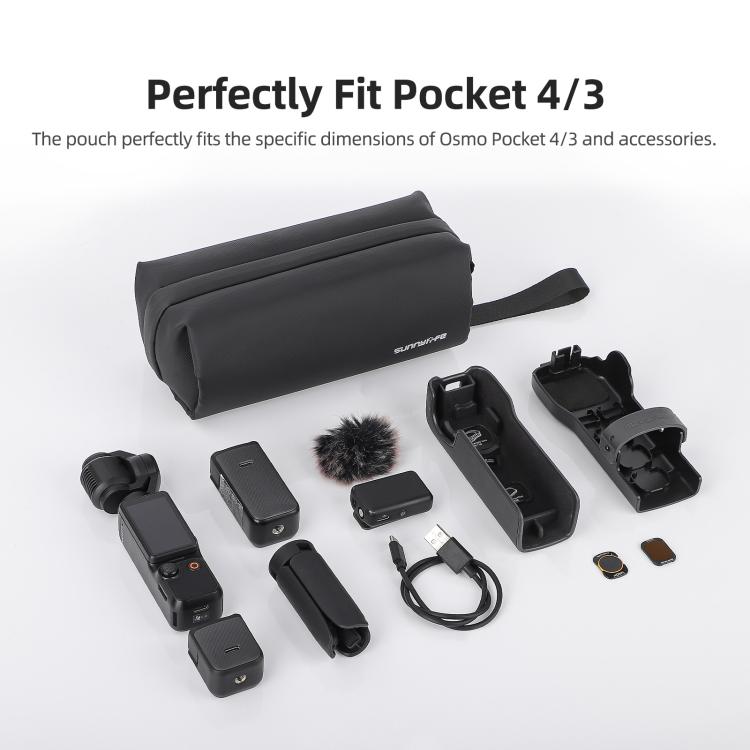 Sunnylife Multi-Use Electronics Organizer Pouch Series Handbag Storage Shoulder Bag Upgraded Pouch, For DJI OSMO Pocket 4 / 3