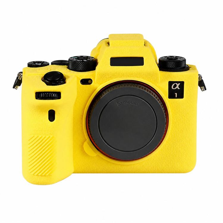 Litchi Texture Soft Silicone Camera Protective Case, For Sony ILCE-1 / A1 / Alpha 1