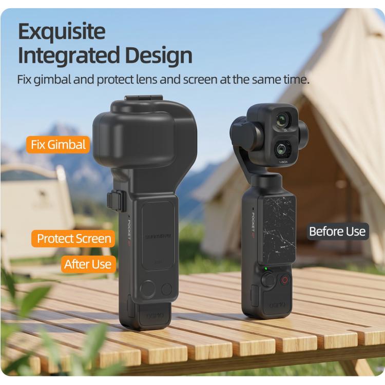 Sunnylife Integrated Gimbal Cover Camera Protector Screen Protective Cover, For DJI Osmo Pocket 4P