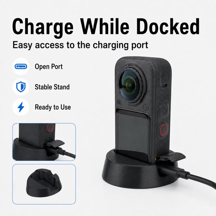 Silicone Camera Base Non-Slip Mount, For Insta360 X6