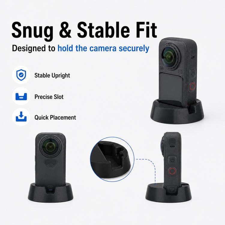 Silicone Camera Base Non-Slip Mount, For Insta360 X6