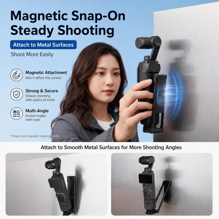 Magnetic Quick-Release Selfie Stick Tripod, For DJI Osmo Pocket 4P /4 / 3