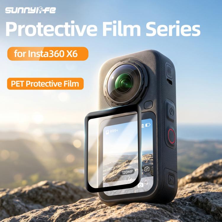 Sunnylife Screen Protector PET Soft Film, For Insta360 X6