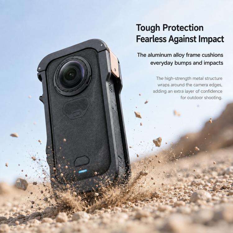 Aluminum Alloy Rabbit Cage Frame Quick-Release Protective Cover, For Insta360 X6
