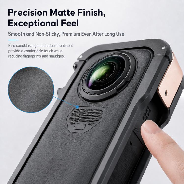 Aluminum Alloy Rabbit Cage Frame Quick-Release Protective Cover, For Insta360 X6