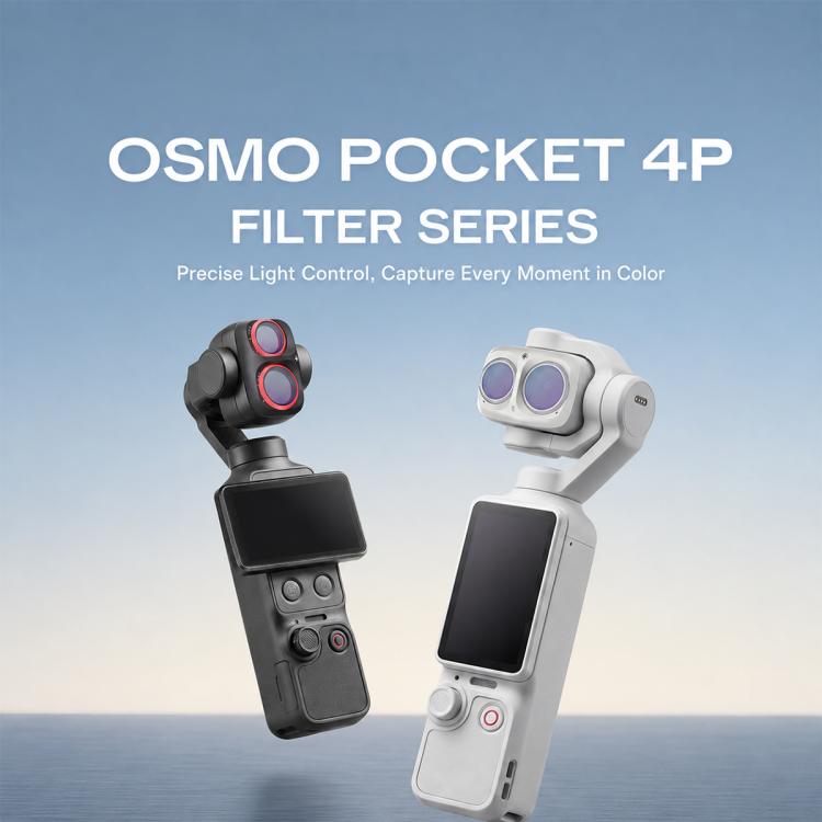 For DJI Osmo Pocket 4P PGYTECH Camera Lens Filter, 4 In 1 ND Set