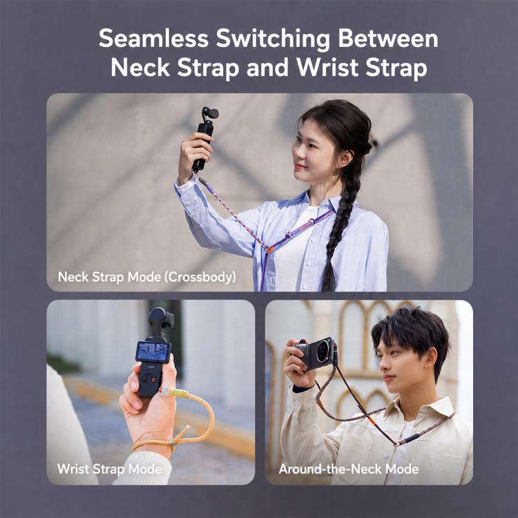 PGYTECH Pocket Shoulder Lanyard Anti-loss Strap, For DJI Osmo Pocket 4 / 3