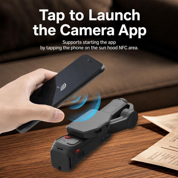 For Insta360 Luna Ultra / Pro Screen Shield Magnetic Folding Anti-Glare Sunshade Cover, Common Version, NFC Version